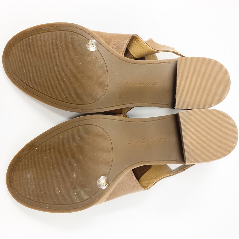 SOLD! Lucky Brand Barimo Bootie Tan Size 10 - Picture 7 of 8